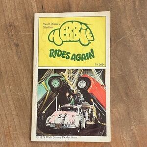 'Herbie Rides Again' 1st printing Sept. 1974 Walt Disney studios softcover Book